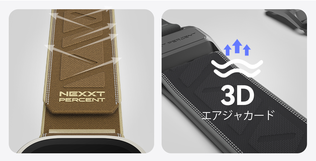 3Dエアジャカードと反射繊維