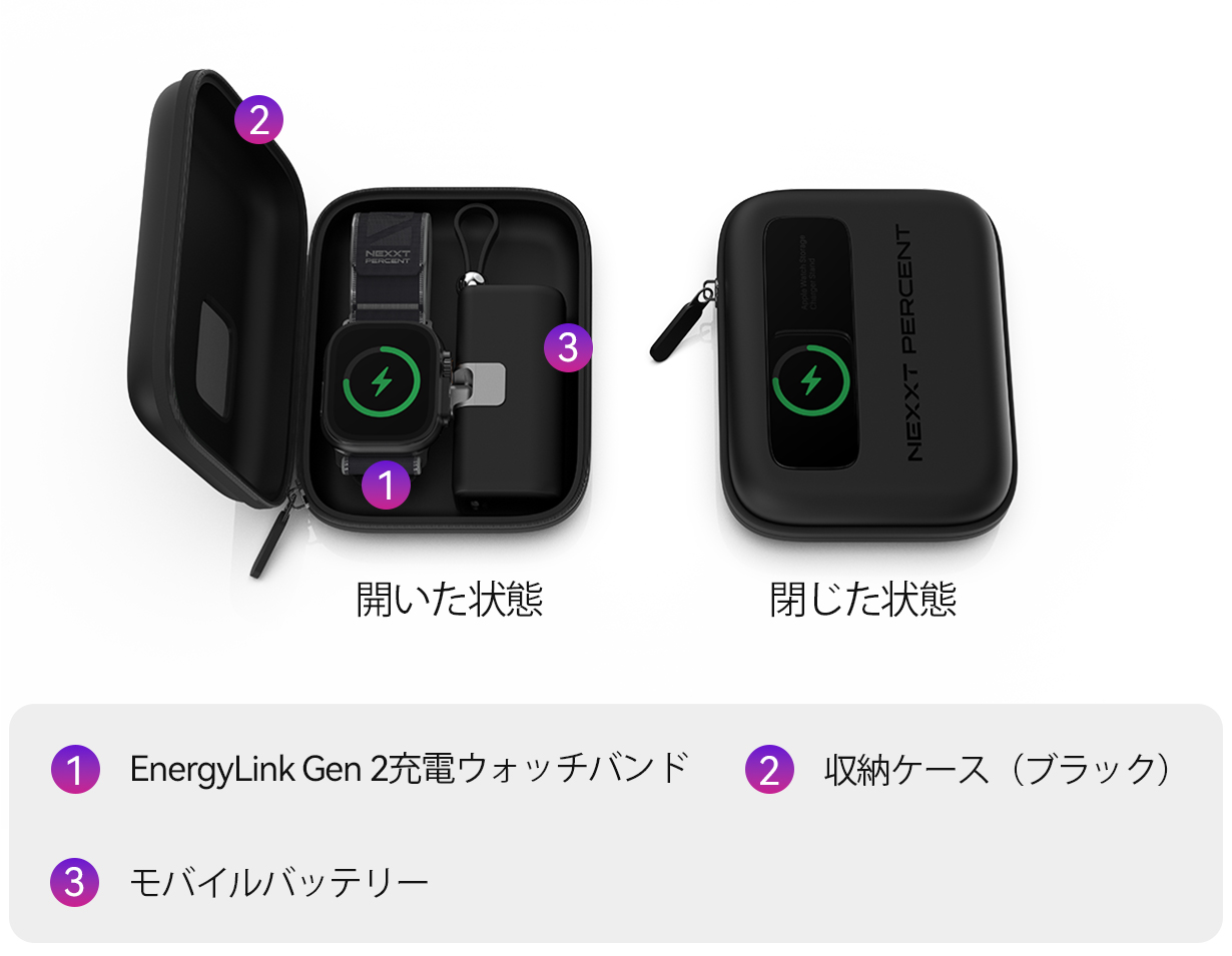 専用5000mAh充電収納ケース